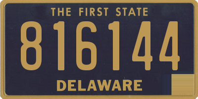 DE license plate 816144