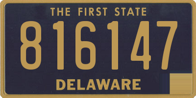 DE license plate 816147
