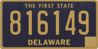 DE license plate 816149