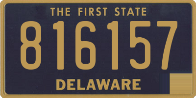 DE license plate 816157