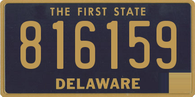 DE license plate 816159