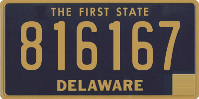 DE license plate 816167