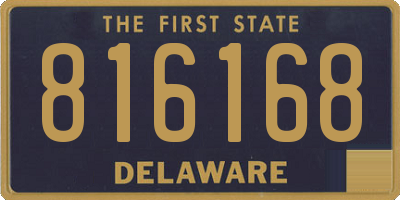 DE license plate 816168