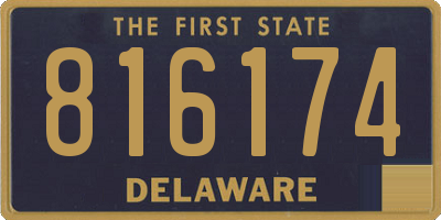 DE license plate 816174