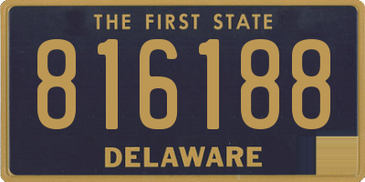 DE license plate 816188