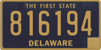 DE license plate 816194