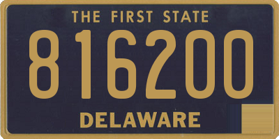 DE license plate 816200