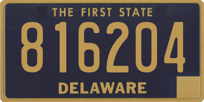 DE license plate 816204
