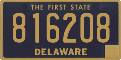 DE license plate 816208