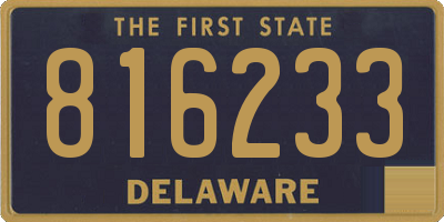 DE license plate 816233