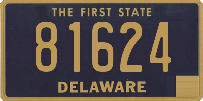 DE license plate 81624