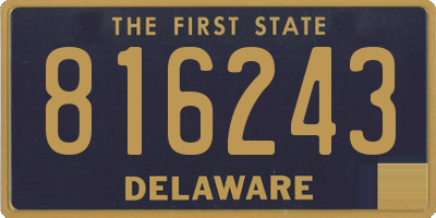 DE license plate 816243