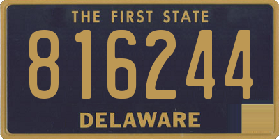 DE license plate 816244