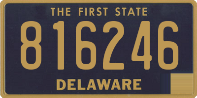 DE license plate 816246