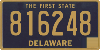 DE license plate 816248