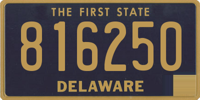 DE license plate 816250
