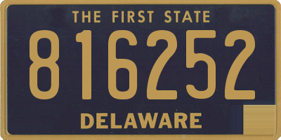 DE license plate 816252