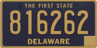 DE license plate 816262