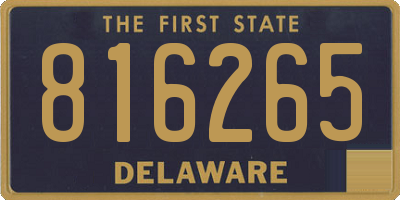 DE license plate 816265