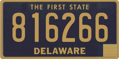 DE license plate 816266