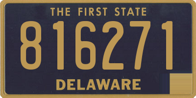 DE license plate 816271