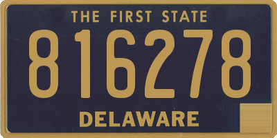 DE license plate 816278