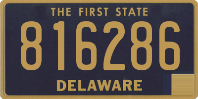 DE license plate 816286