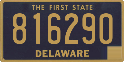 DE license plate 816290