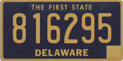 DE license plate 816295
