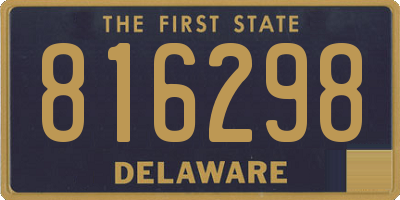 DE license plate 816298