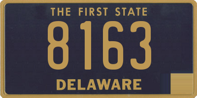 DE license plate 8163