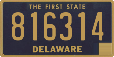 DE license plate 816314