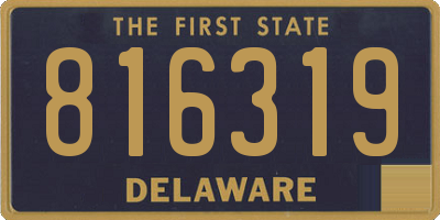 DE license plate 816319
