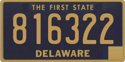 DE license plate 816322