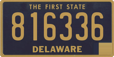 DE license plate 816336