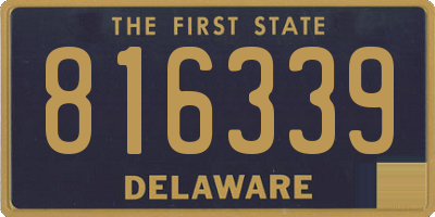 DE license plate 816339
