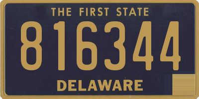 DE license plate 816344