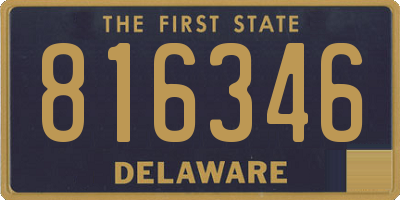 DE license plate 816346
