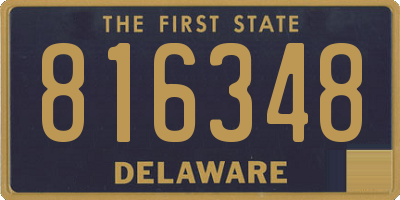 DE license plate 816348