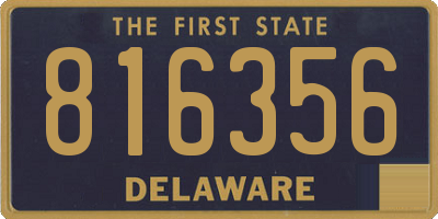 DE license plate 816356