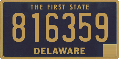 DE license plate 816359