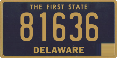 DE license plate 81636