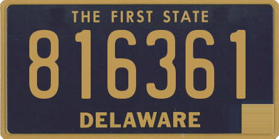 DE license plate 816361