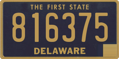 DE license plate 816375