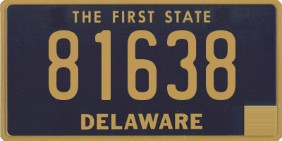 DE license plate 81638