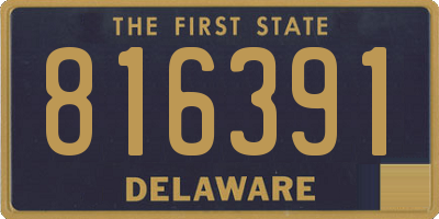DE license plate 816391