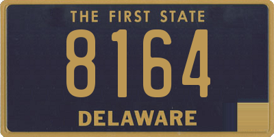 DE license plate 8164