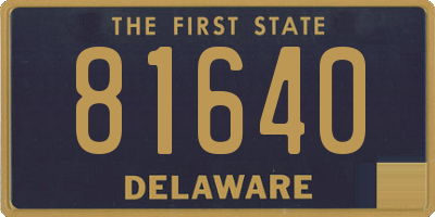 DE license plate 81640