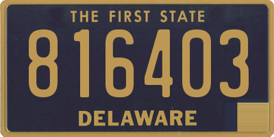 DE license plate 816403