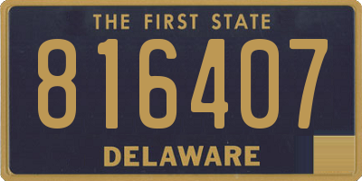 DE license plate 816407